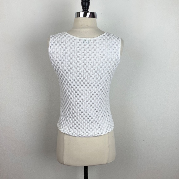 Vintage 60/70s Majestic Knit Tank Top Small Textured Knit Pin Up Rockabilly USA - Picture 5 of 8